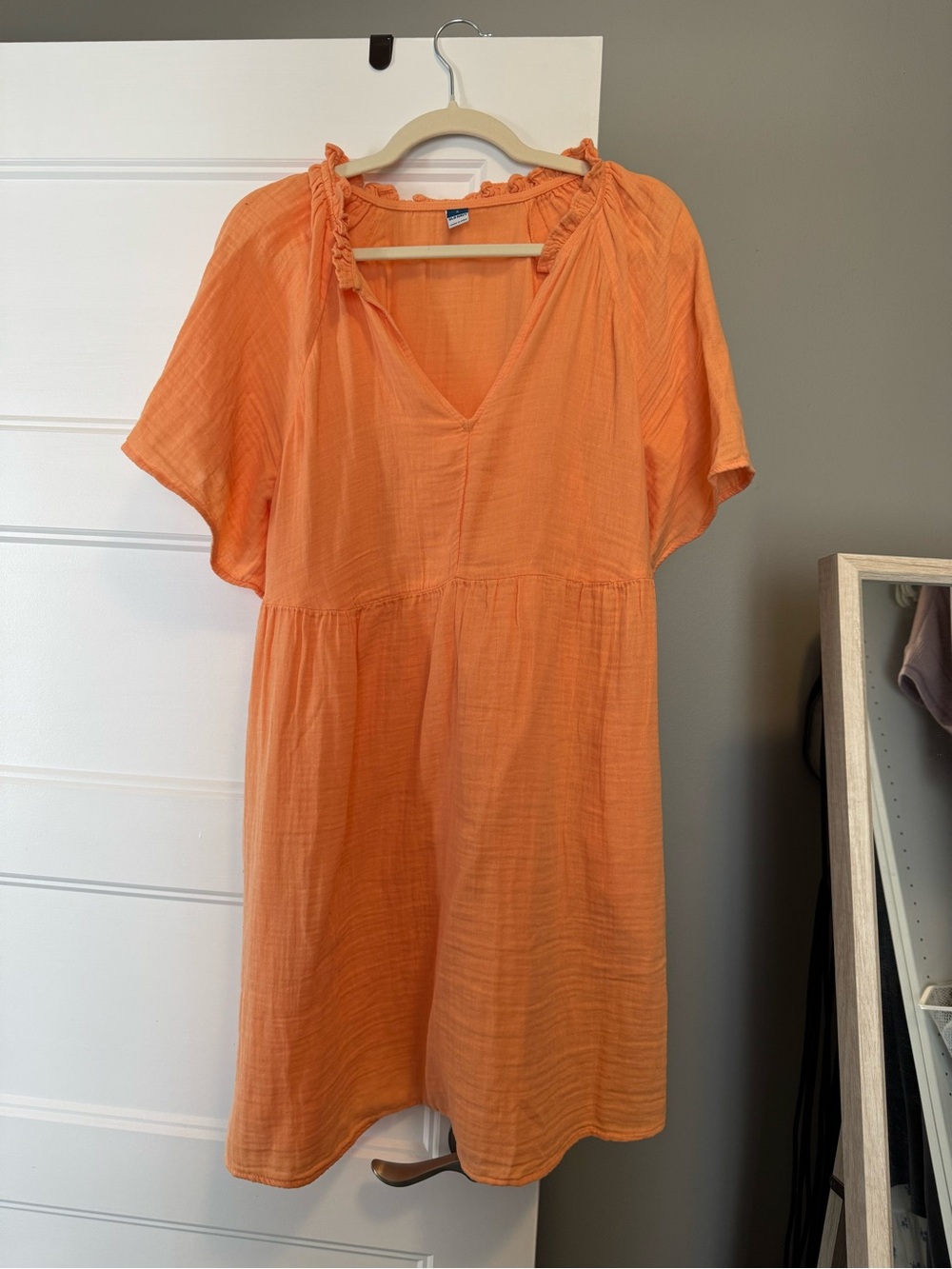 Old Navy Orange V‑Neck Women’s Dress